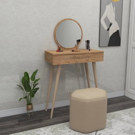Hanah Home Siena - Mesa de maquillaje Pino atlántico